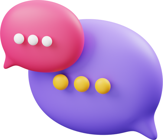 Chat 3D Illustration